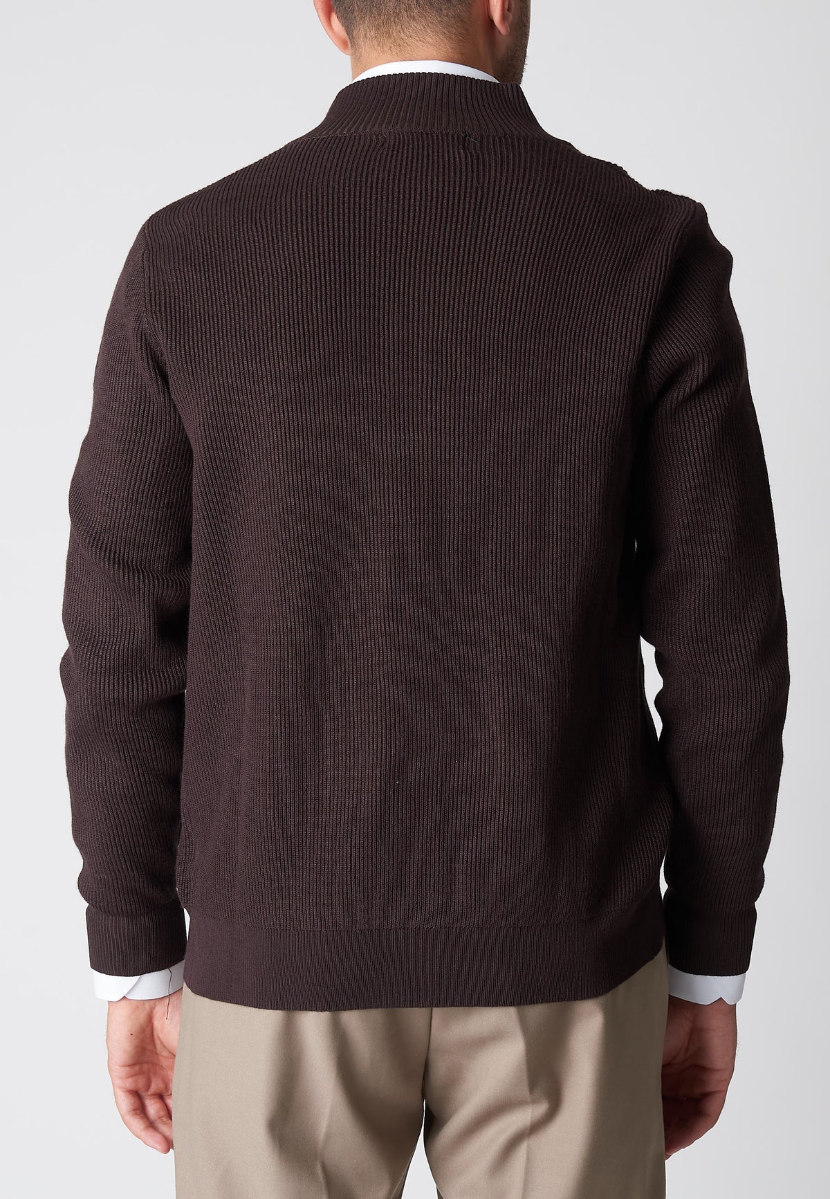 Cardigan con contrasto