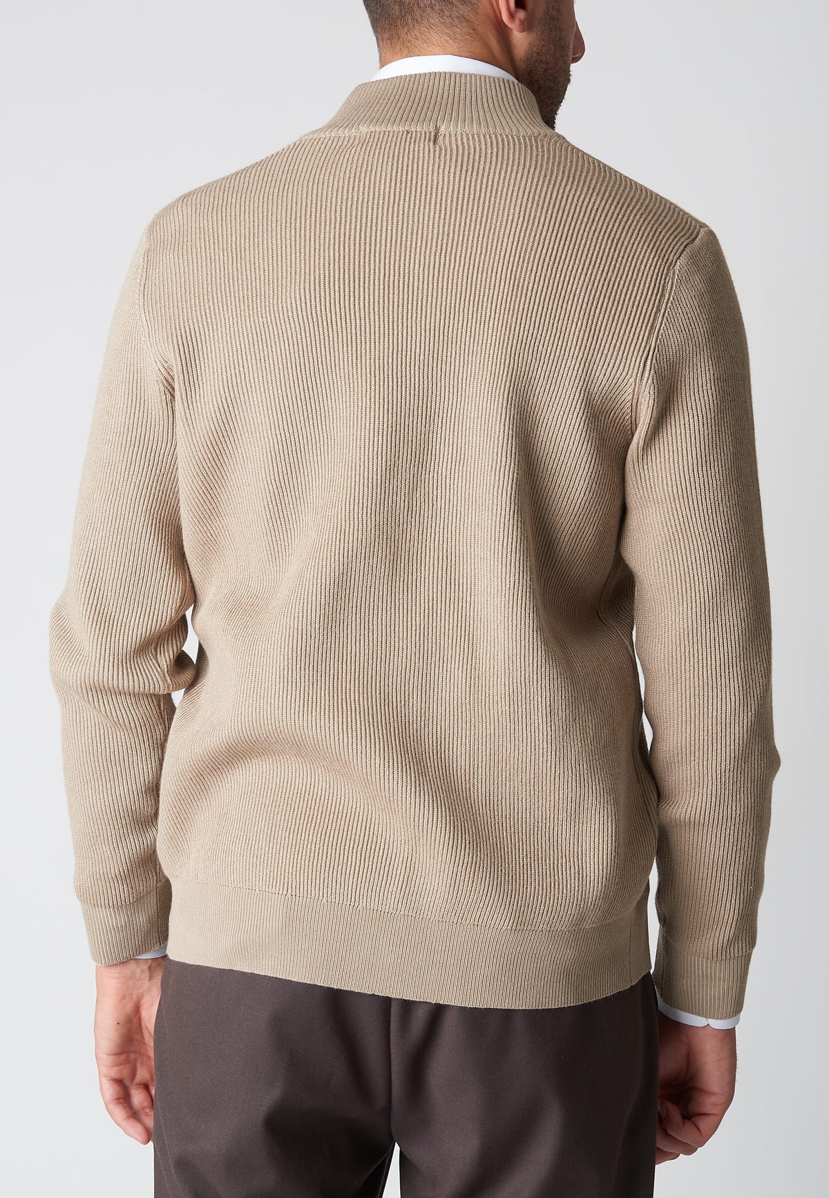 Cardigan con contrasto