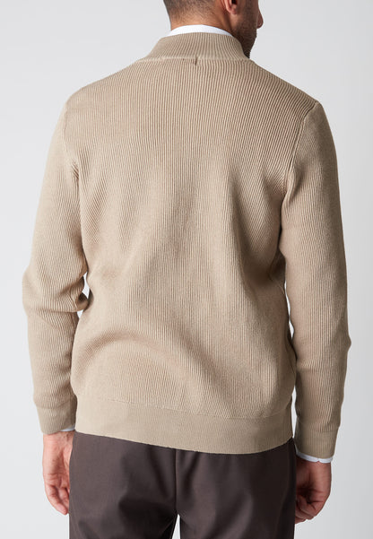 Cardigan con contrasto
