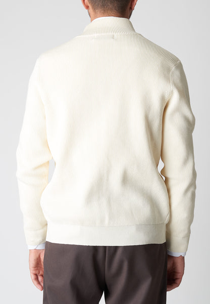 Cardigan con contrasto