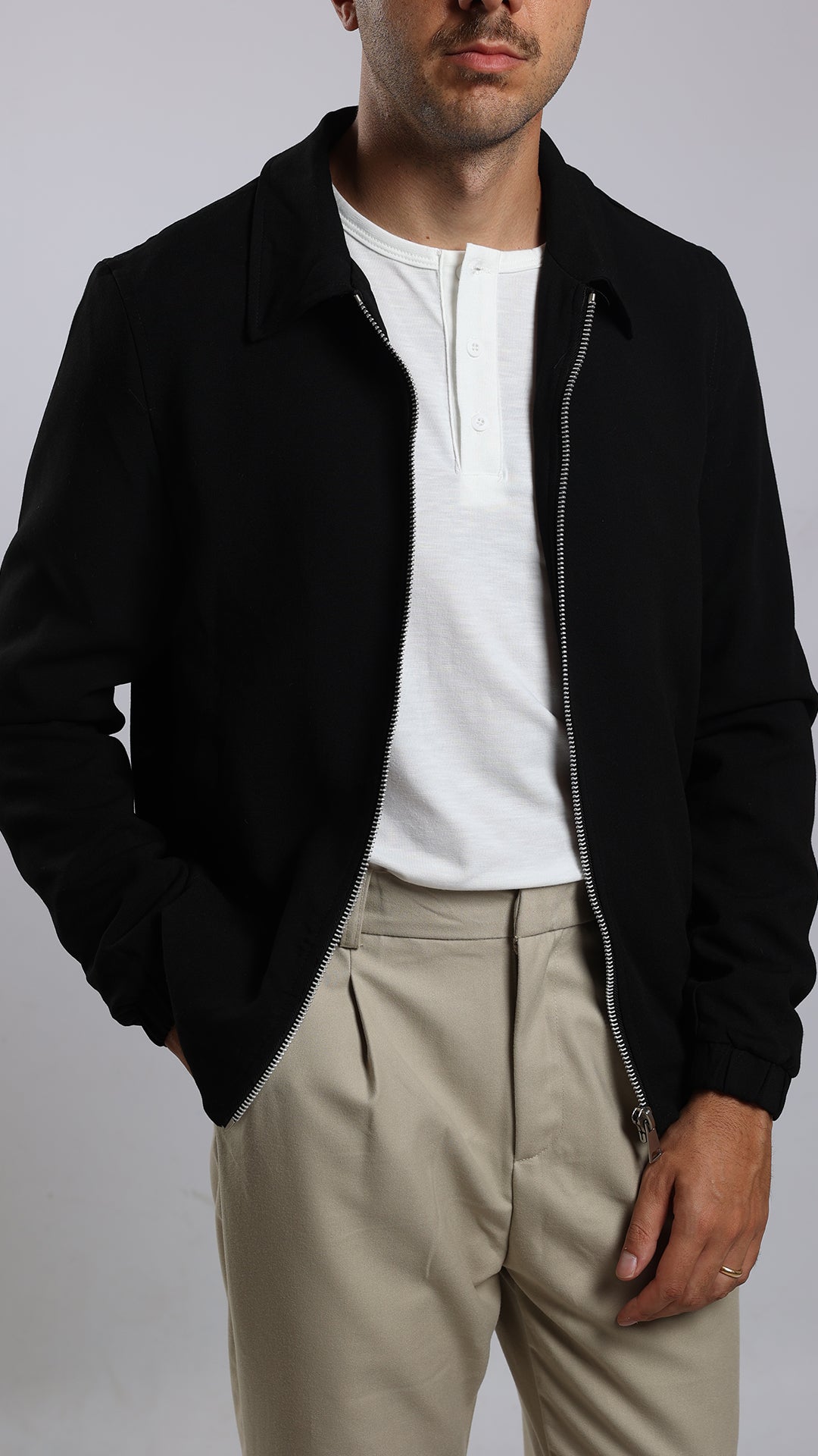 Cardigan Full Zip Collo Lupetto